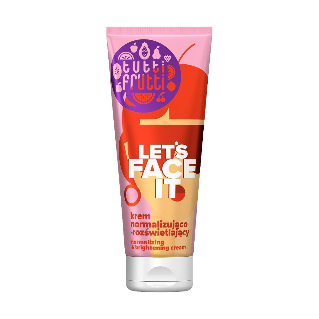 Нормалізувальний та освітлювальний крем для обличчя Farmona Tutti Frutti Let's Face It Normalizing &amp; Brightening Cream, 50 мл
